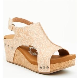Very G Women's Isabella 2 Liberty Wedge Sandals Open Toe Size 9.5